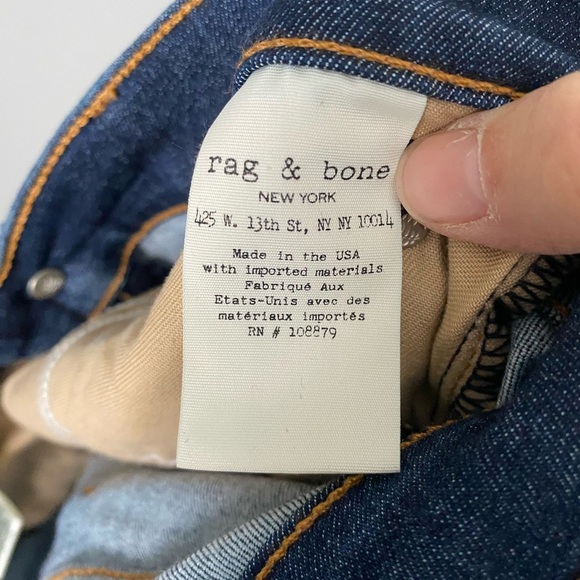 Rag & Bone 10in Ankle Skinny Jeans Size 26 - Picture 8 of 9